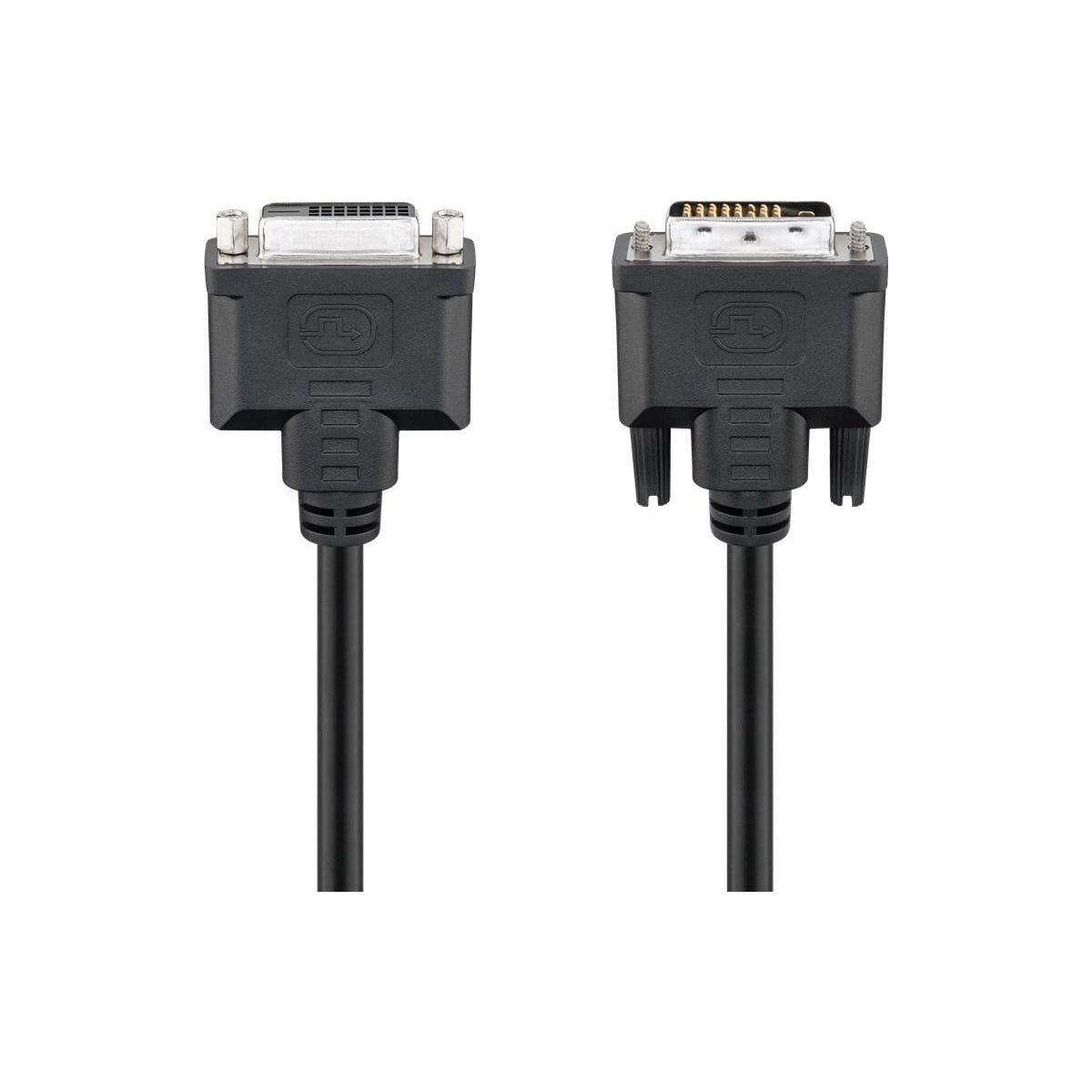 Goobay DVI-D Full HD skjøtekabel Dual Link, nikkelbelagt