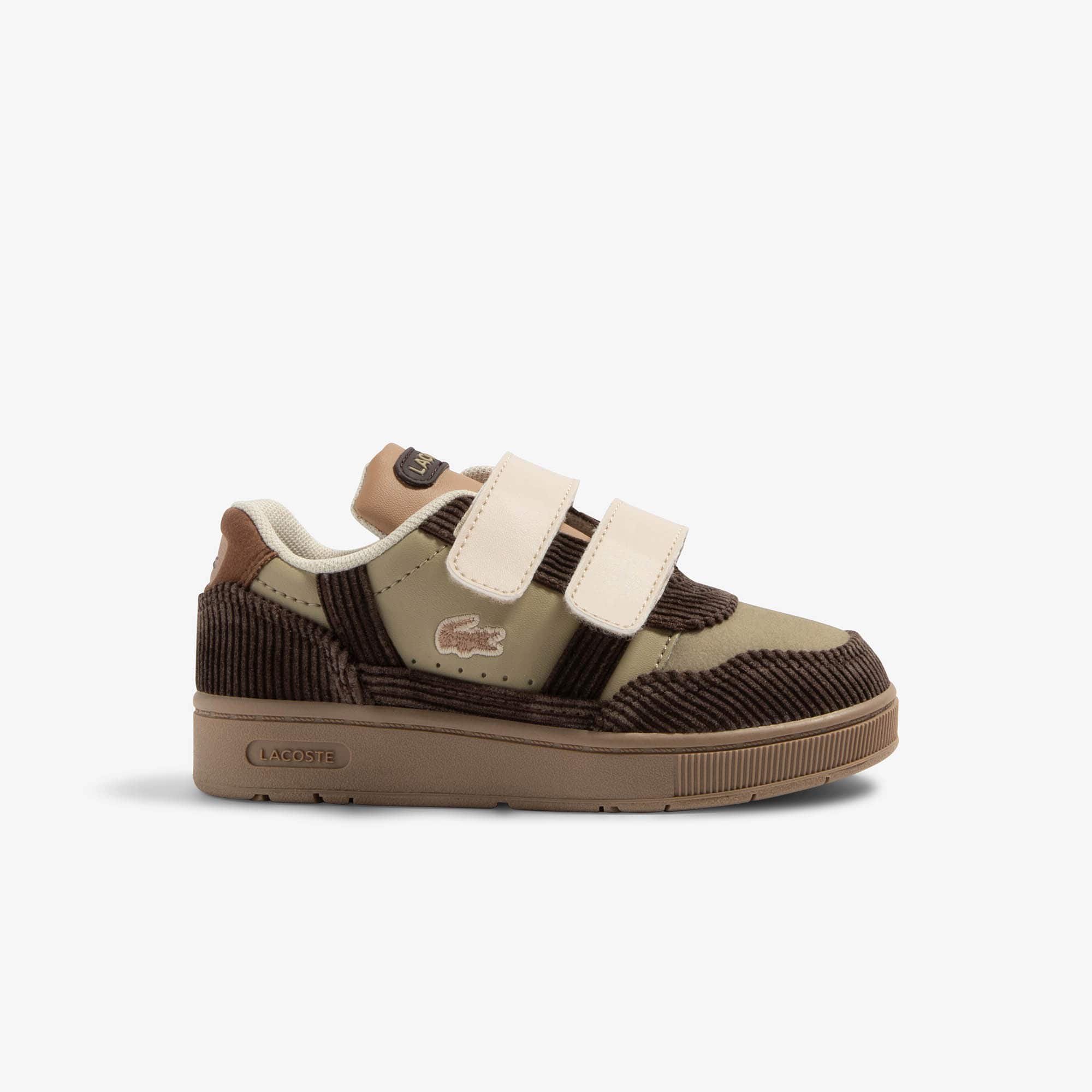 Sneakers T-Clip bébé en cuir velours Chaussures - Marron - Lacoste - Enfant
