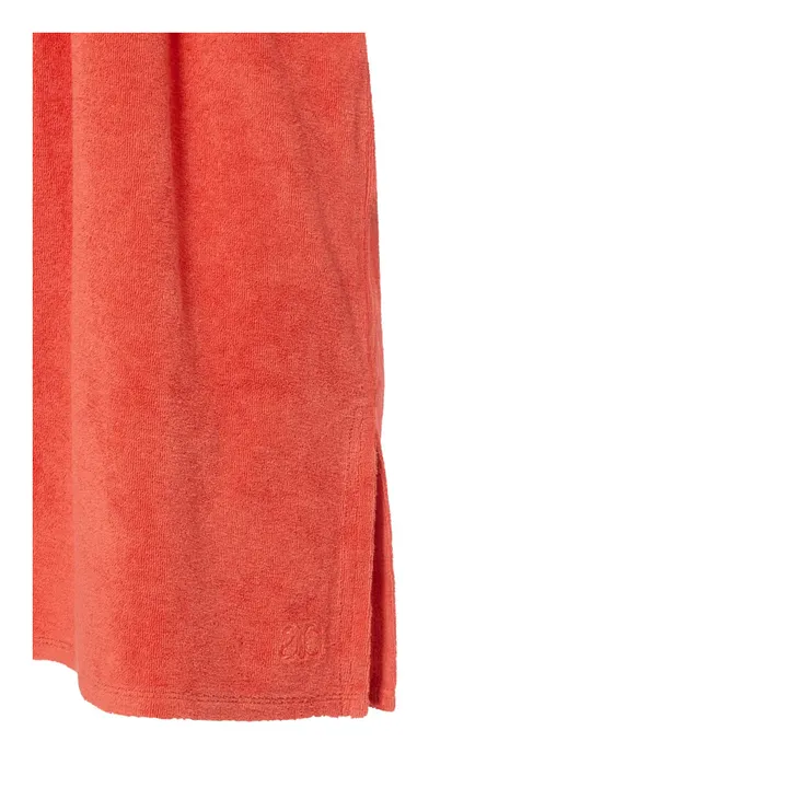 Alma Deia Robe nouée en Éponge Bio | Corail
