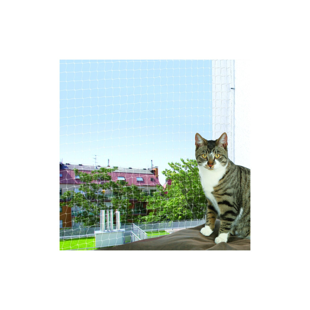 Trixie Katzenschutznetz transparent 2 m, 1,5 m