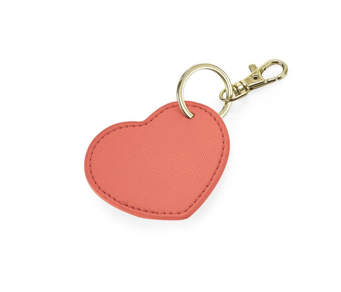 BAG BASE BG746 - Porte-Clés Cœur Élégant en Similicuir