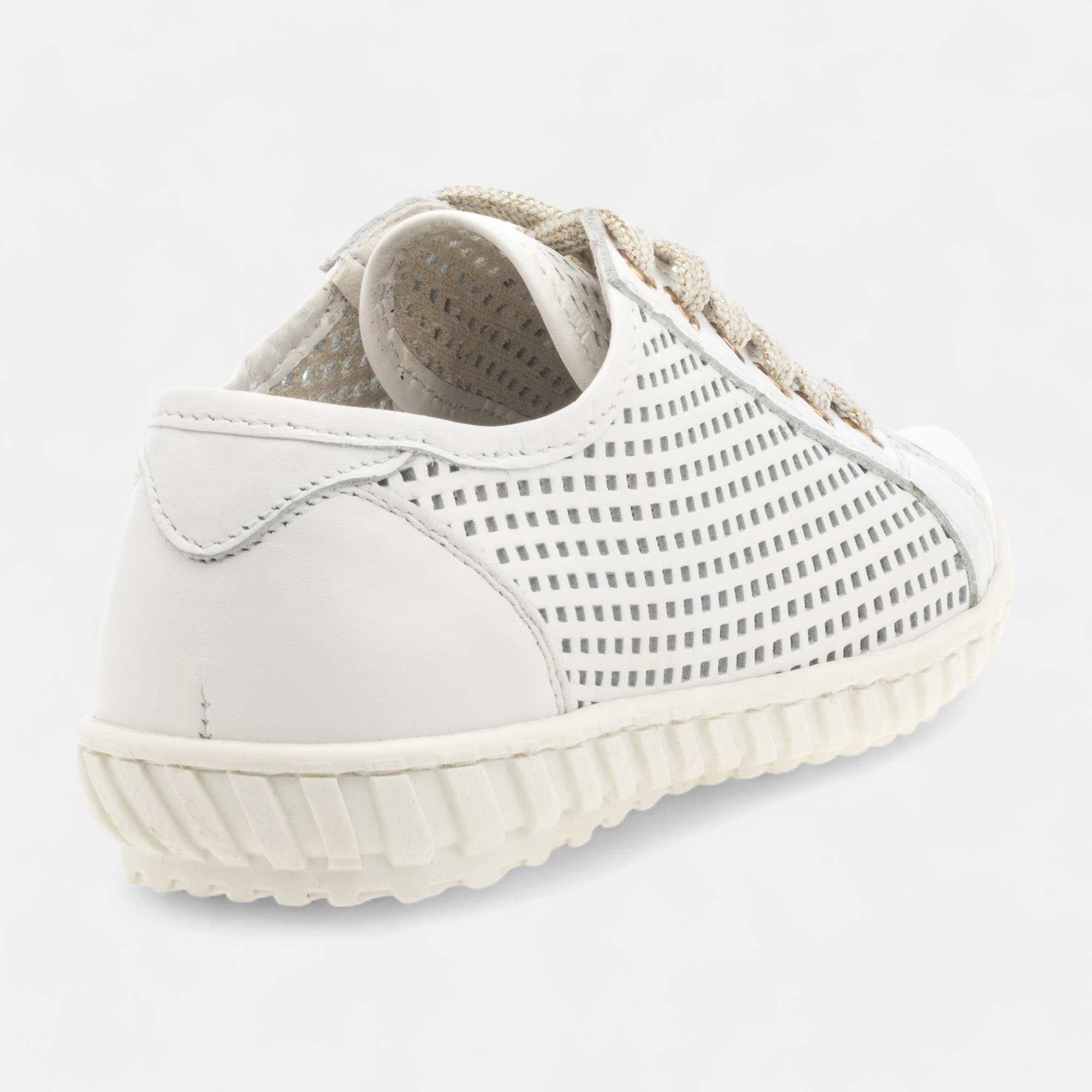 Baskets basses Femme en cuir blanc