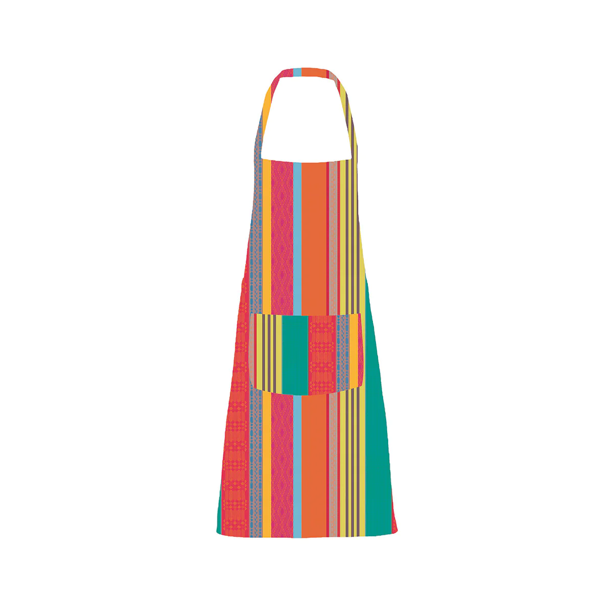 Tablier enduit imperméable pur coton multicolore 75x85 Garnier Thiebau