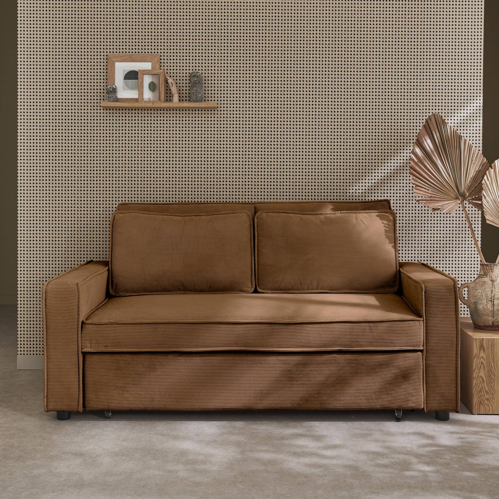 sweeek - 3-zits slaapbank corduroy