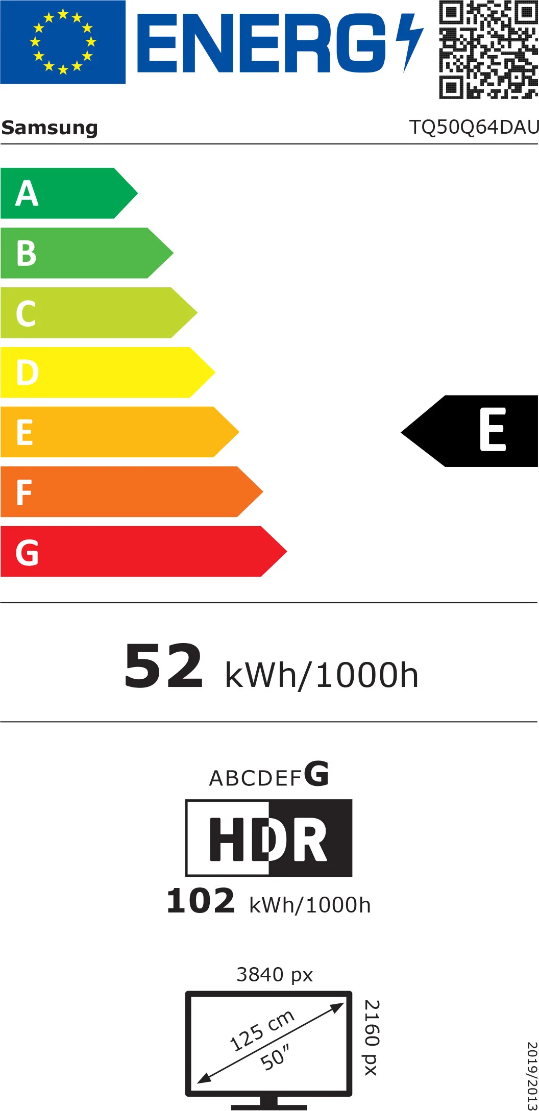 Samsung TQ50Q64D TV QLED