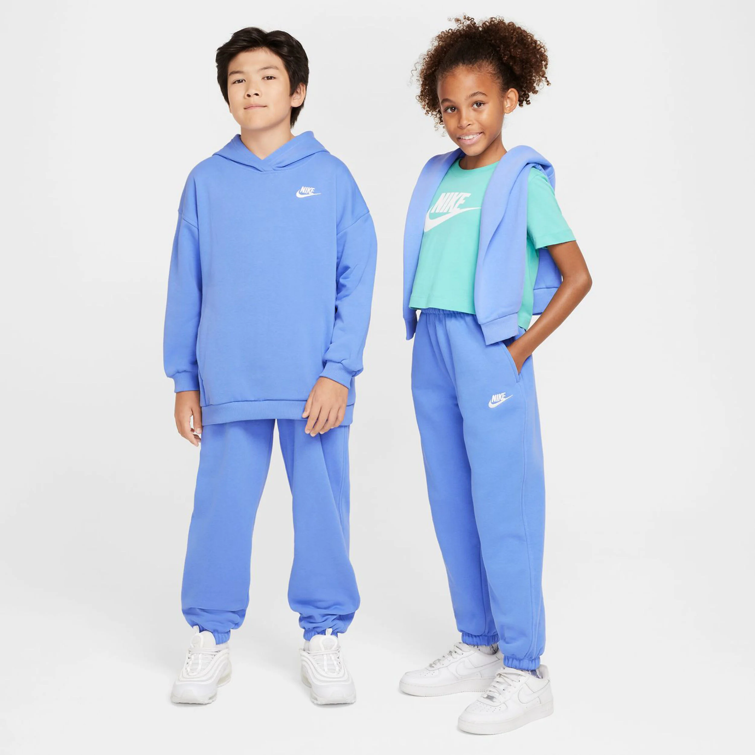 Nike Club Fleece Pantalon Survêtement Filles - Bleu Clair