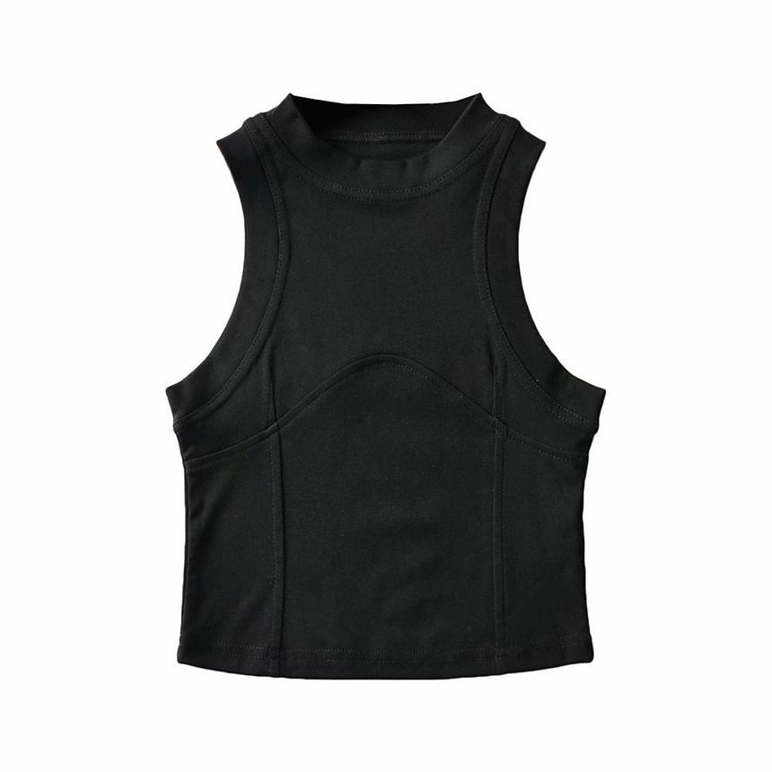 Sundine - Tanktop met lage hals en effen kleur