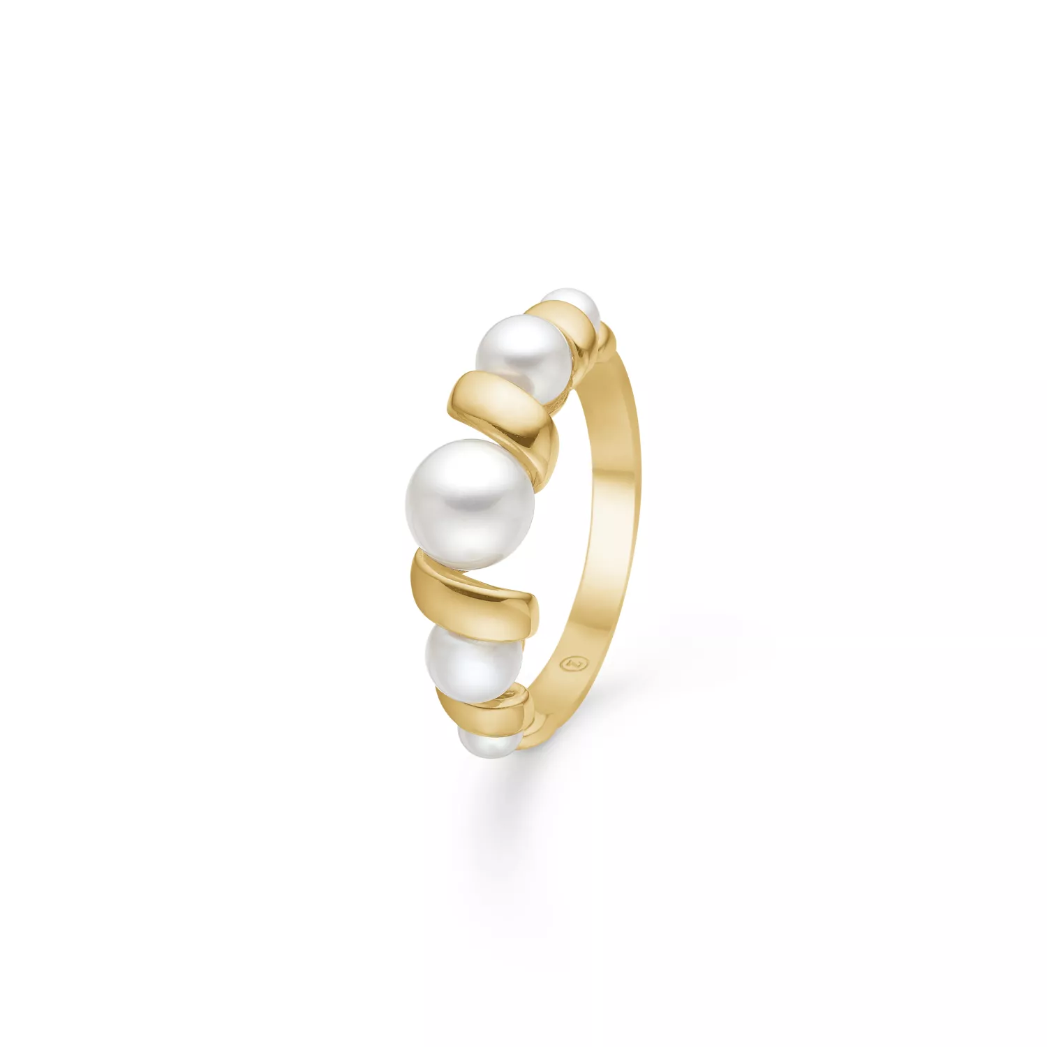 Mads Z Swirl Ring 14 kt. Guld 1543086