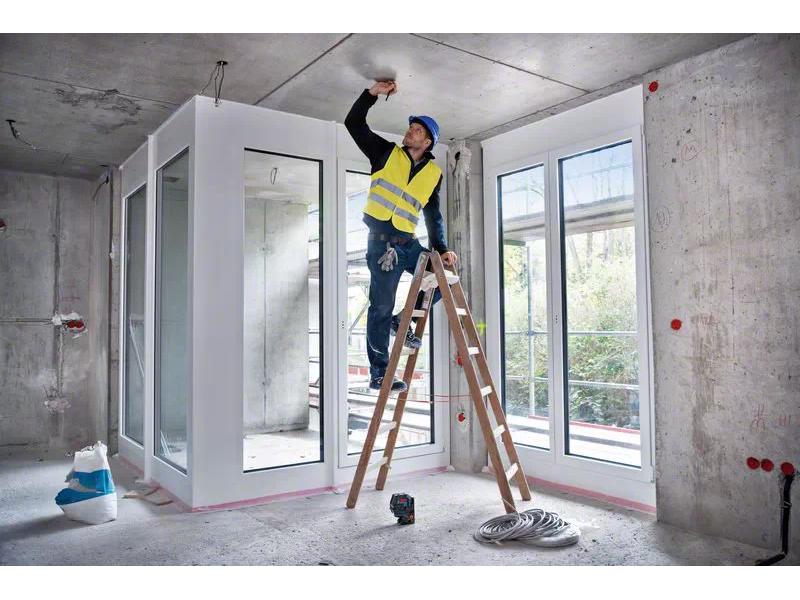 Bosch Professional Kombilaser GCL 2-50 G 15 m Haltbarkeit und einfache Bedienung. Grüne Laserlinien und grüne Lotpunkte