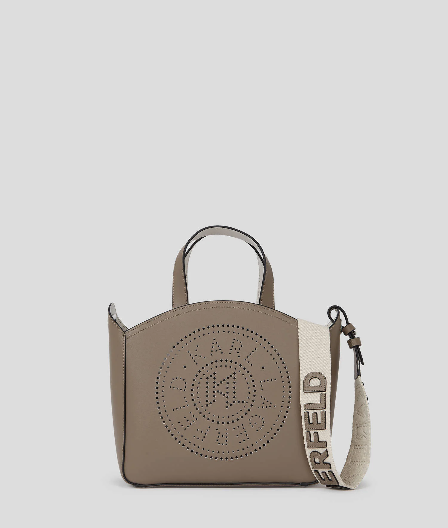 PETIT SAC CABAS PERFORÉ K/CIRCLE - Gris cendré