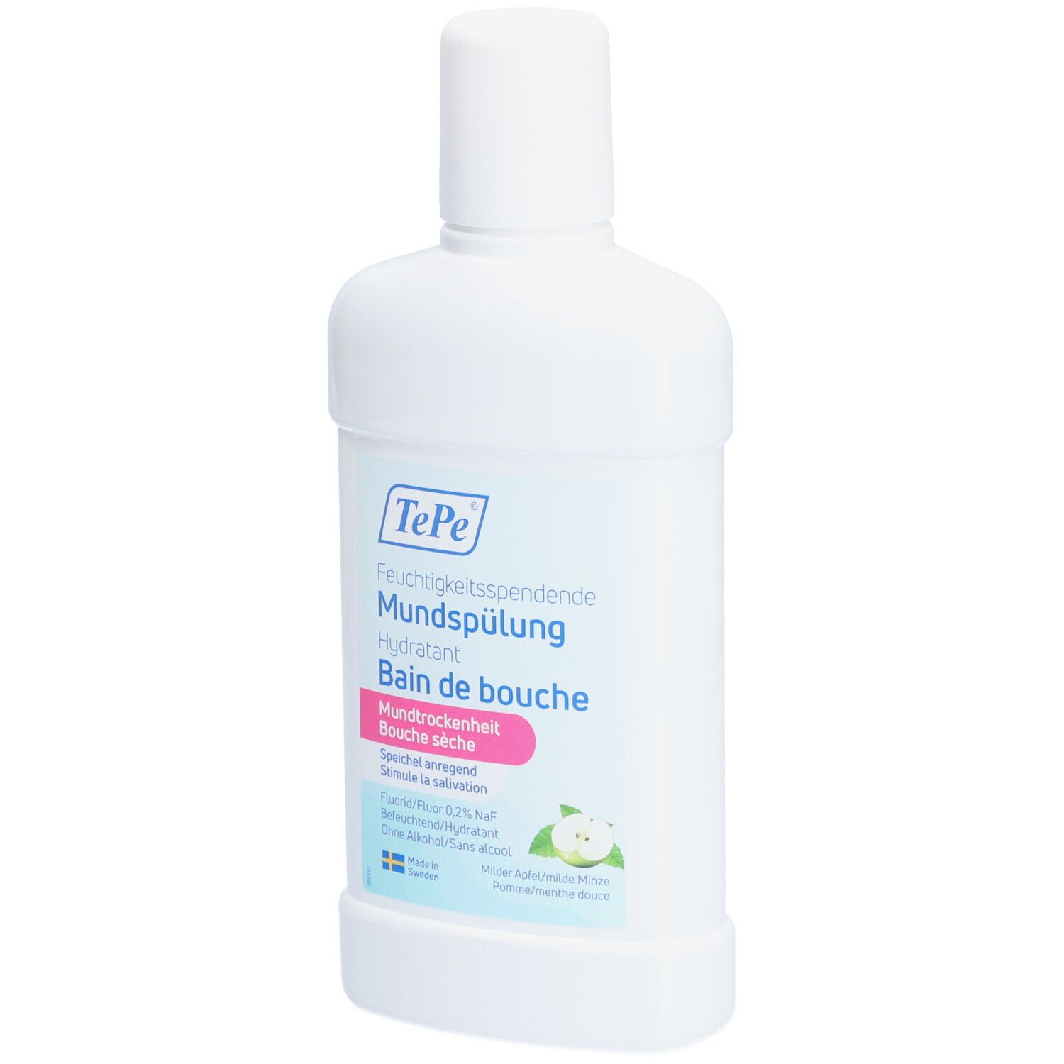 TePe® Feuchtigkeitsspendende Mundspülung Milder Apfel/milde Minze