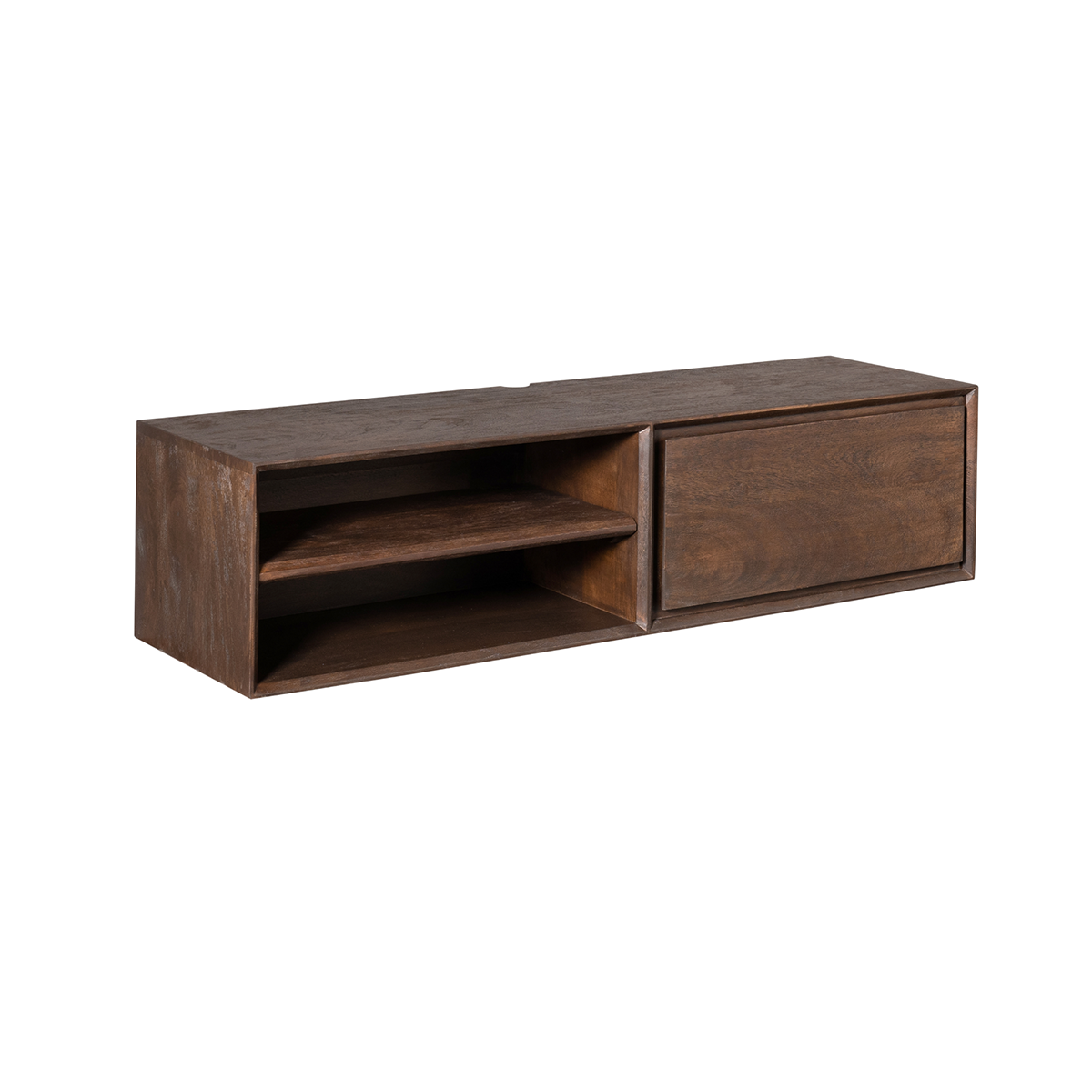 Zwevend Tv-meubel Ambi bruin 120 cm