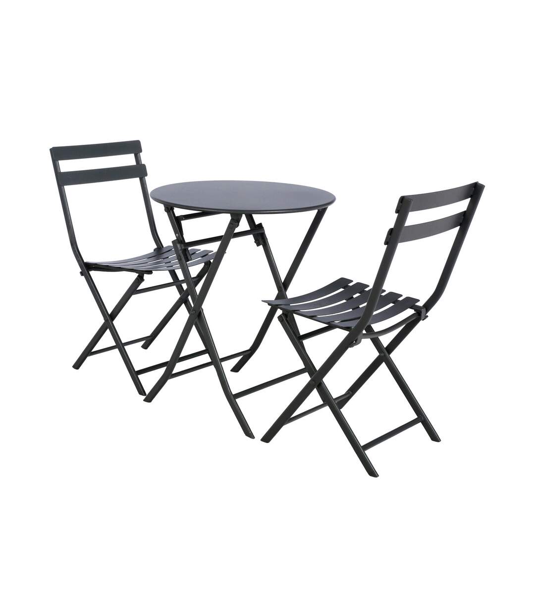 Table pliante ronde Greensboro - 2 Places - Graphite