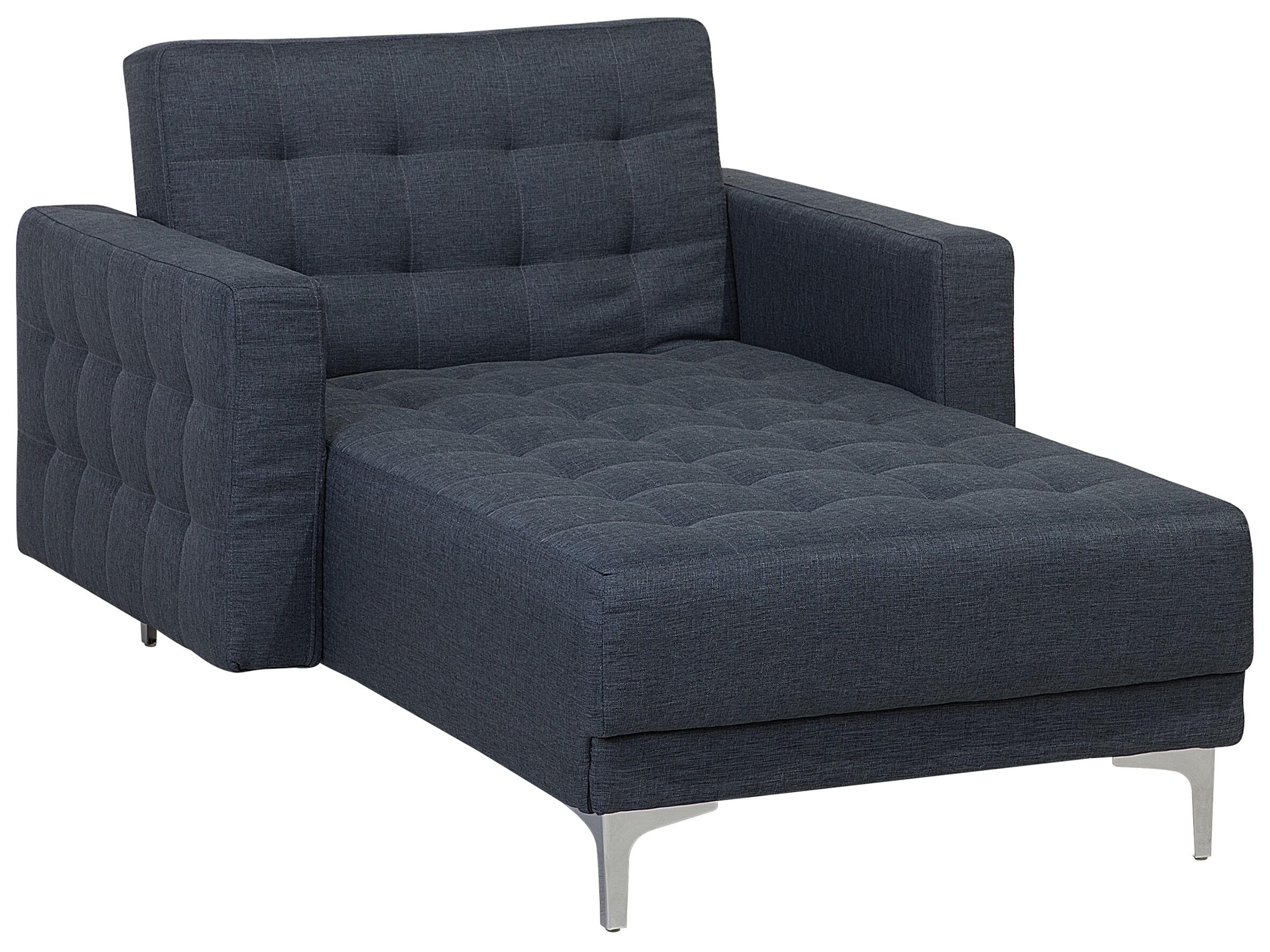 Chaise longue ABERDEEN Stof Donkergrijs