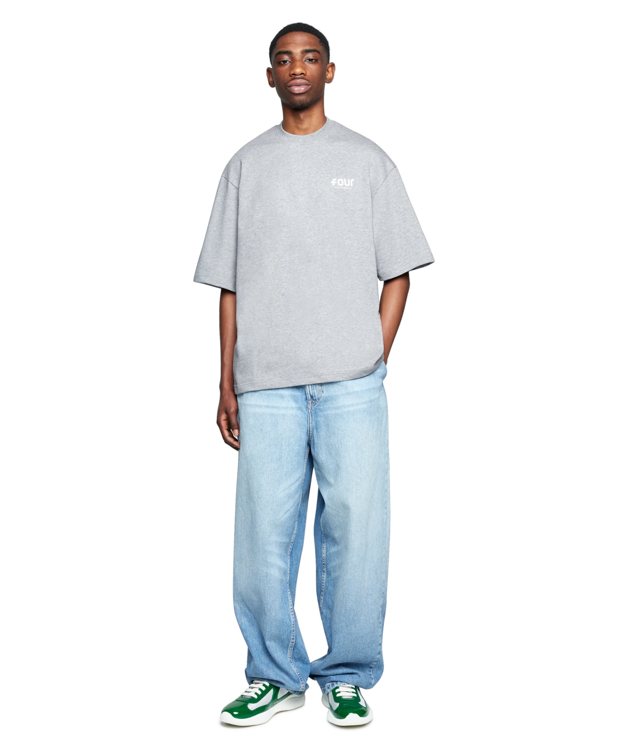 FOUR Heren T-shirt grijs