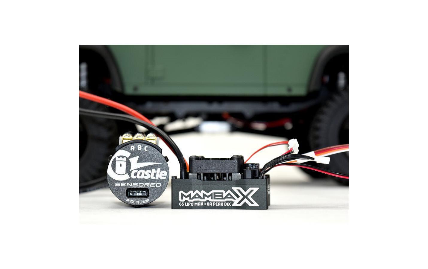 Brushless-Antriebsset Mamba X Combo 1406-1900kV 1:10 Crawler<br>Motor und Regler für 1:10 Modelle