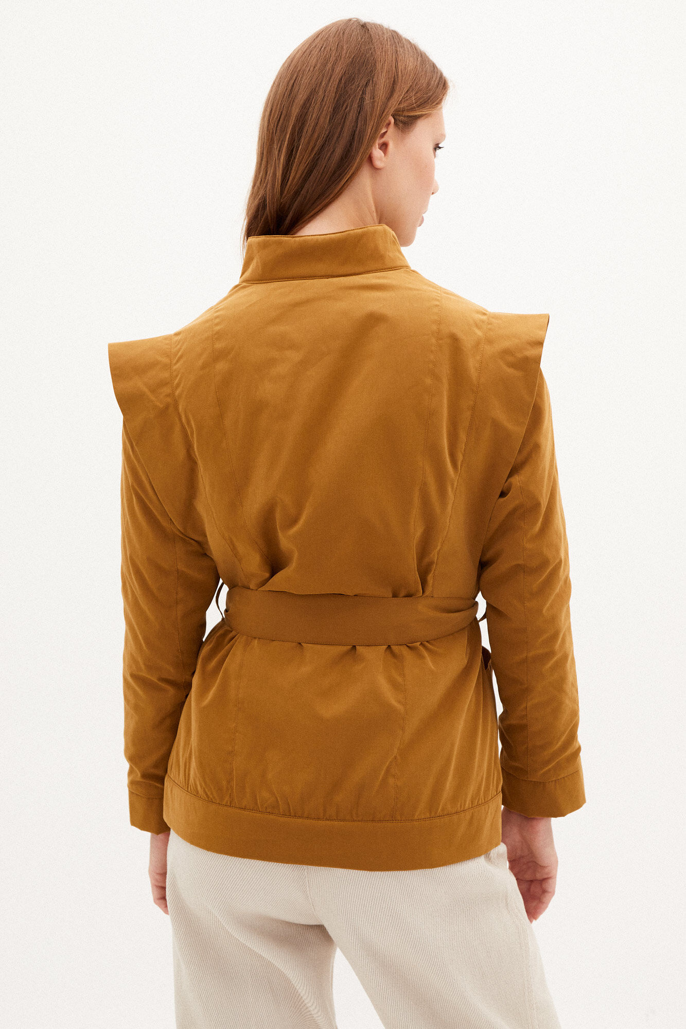 Andrea Chaqueta short impermeável Saharan - Bege