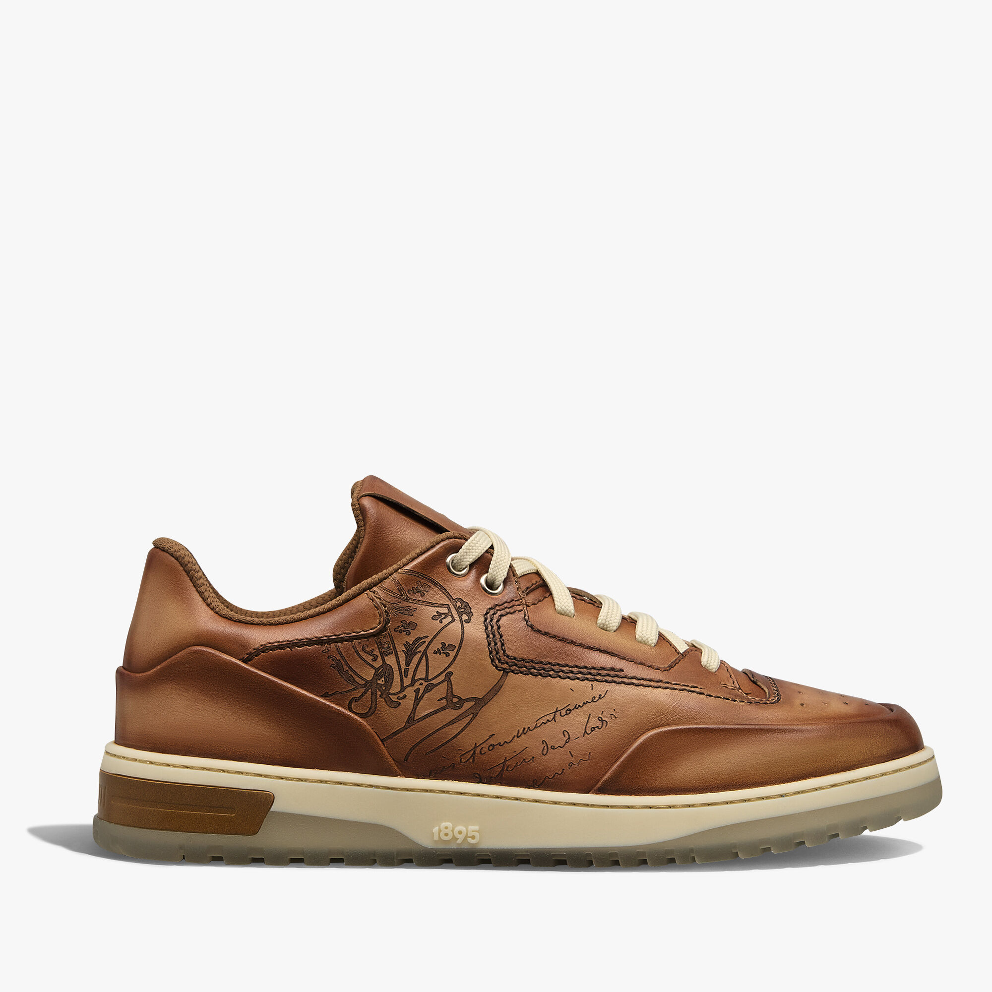 Sneaker Playoff En Cuir Scritto