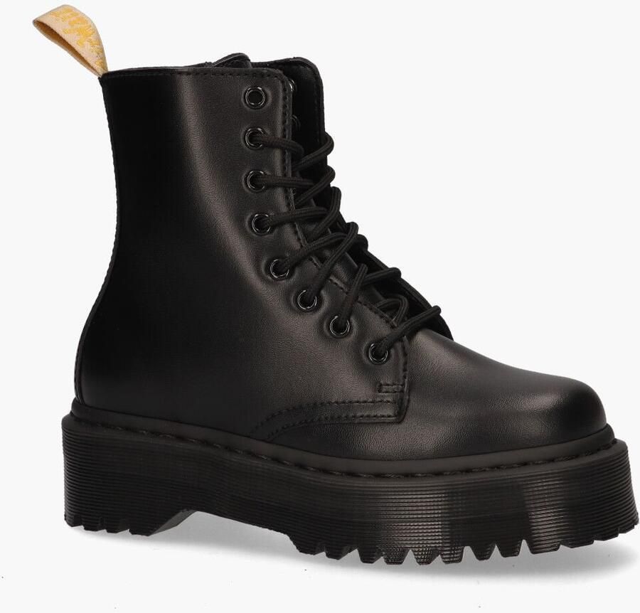Dr. Martens Eco-leren ritslaarzen zwarte platformszool Black