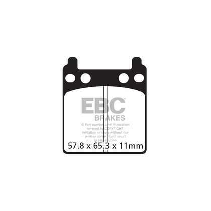 Plaquettes de freins EBC Organique arrière