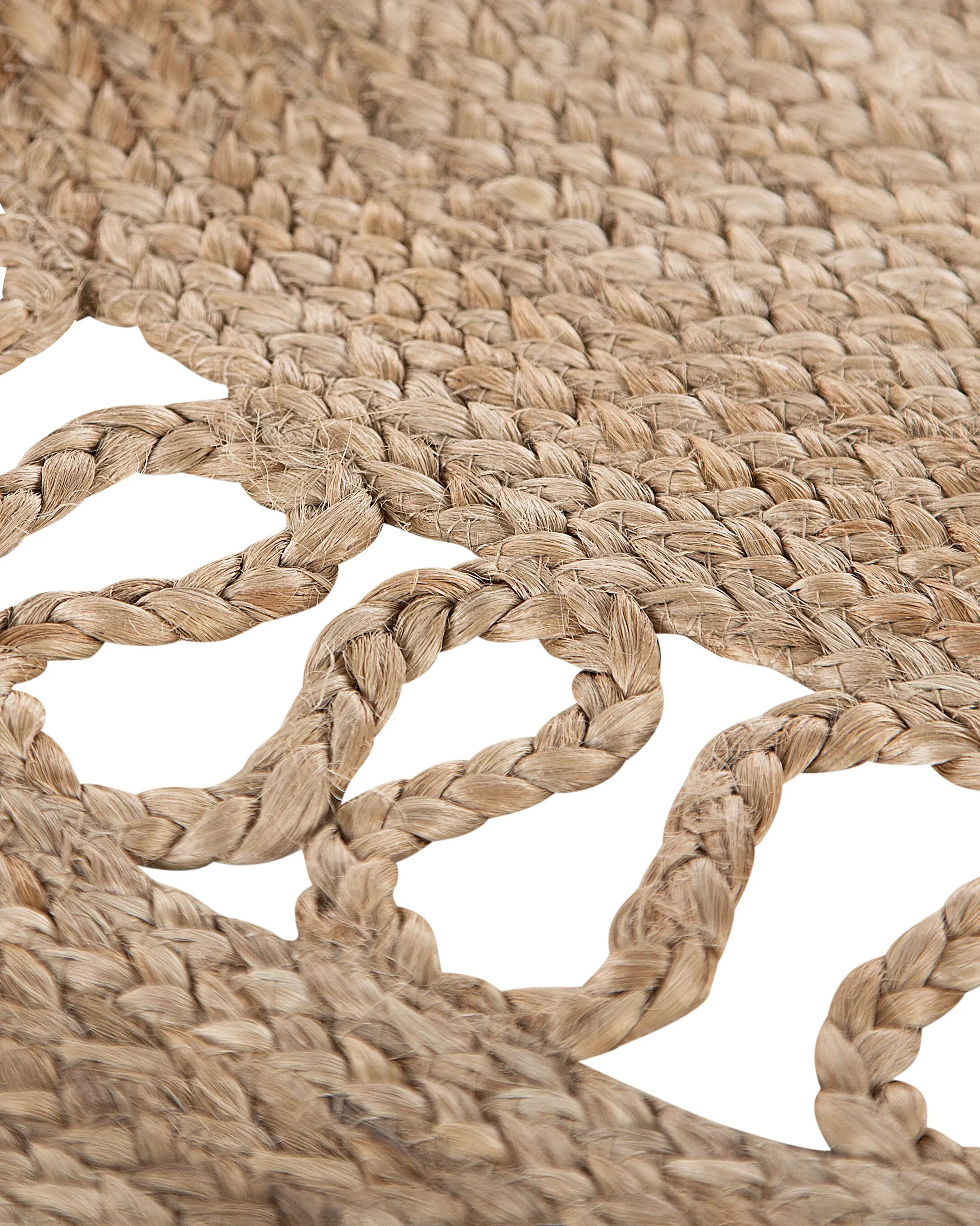 Vloerkleed DIKILI Beige ø 120 cm Jute