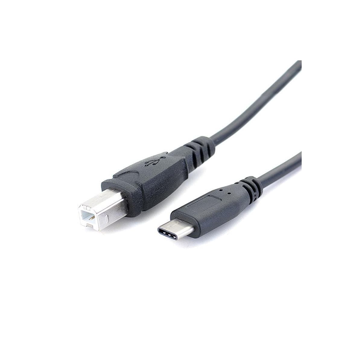 NÖRDIC USB-C 2.0 til USB 2.0 B datakabel 2m USB-skriverkabel