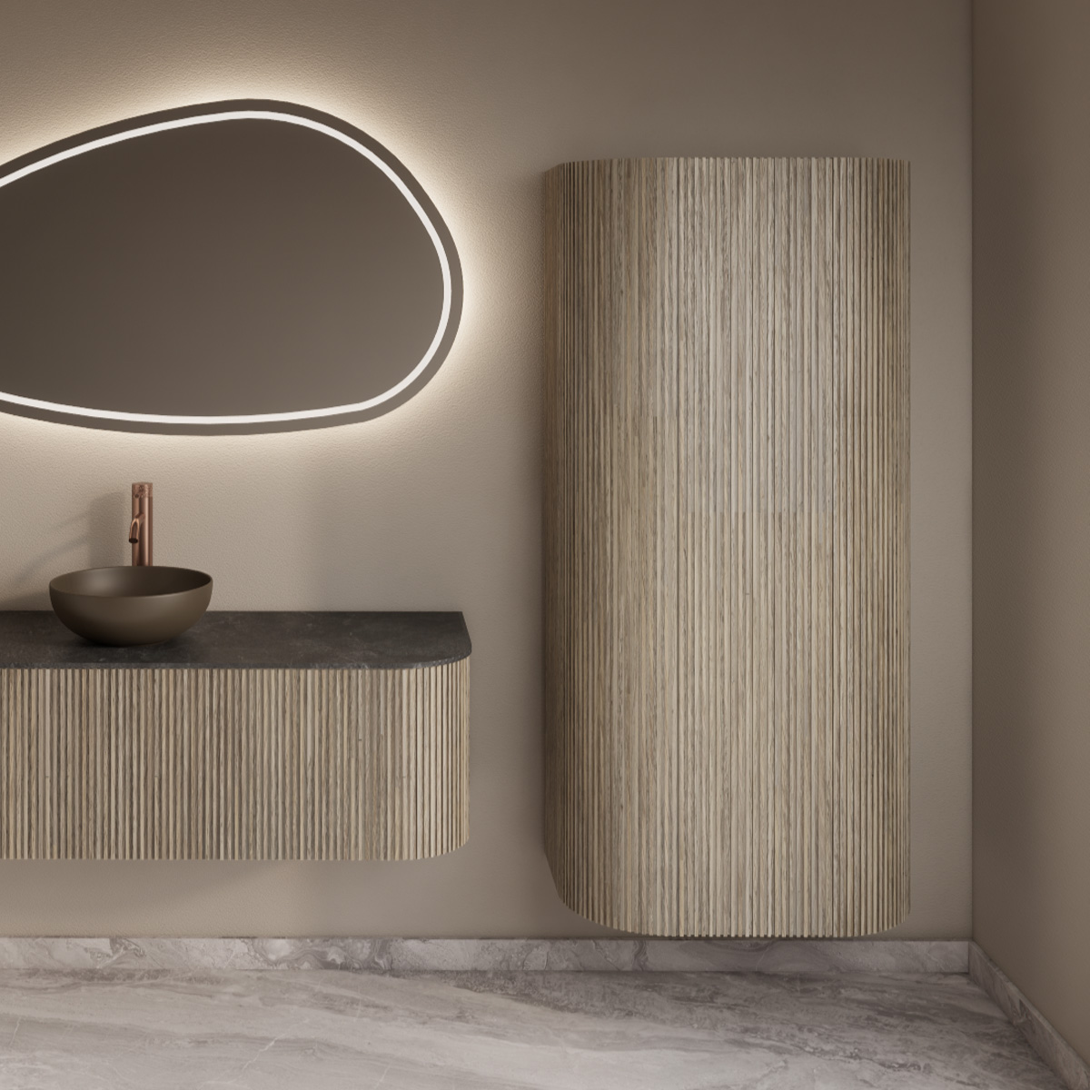 Gliss Design Alluro kolomkast 160cm corn silk