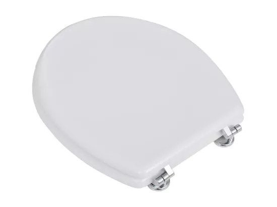 Siège de toilette abattant effet bois blanche 45 x 36 x 5 cm 02_0002878