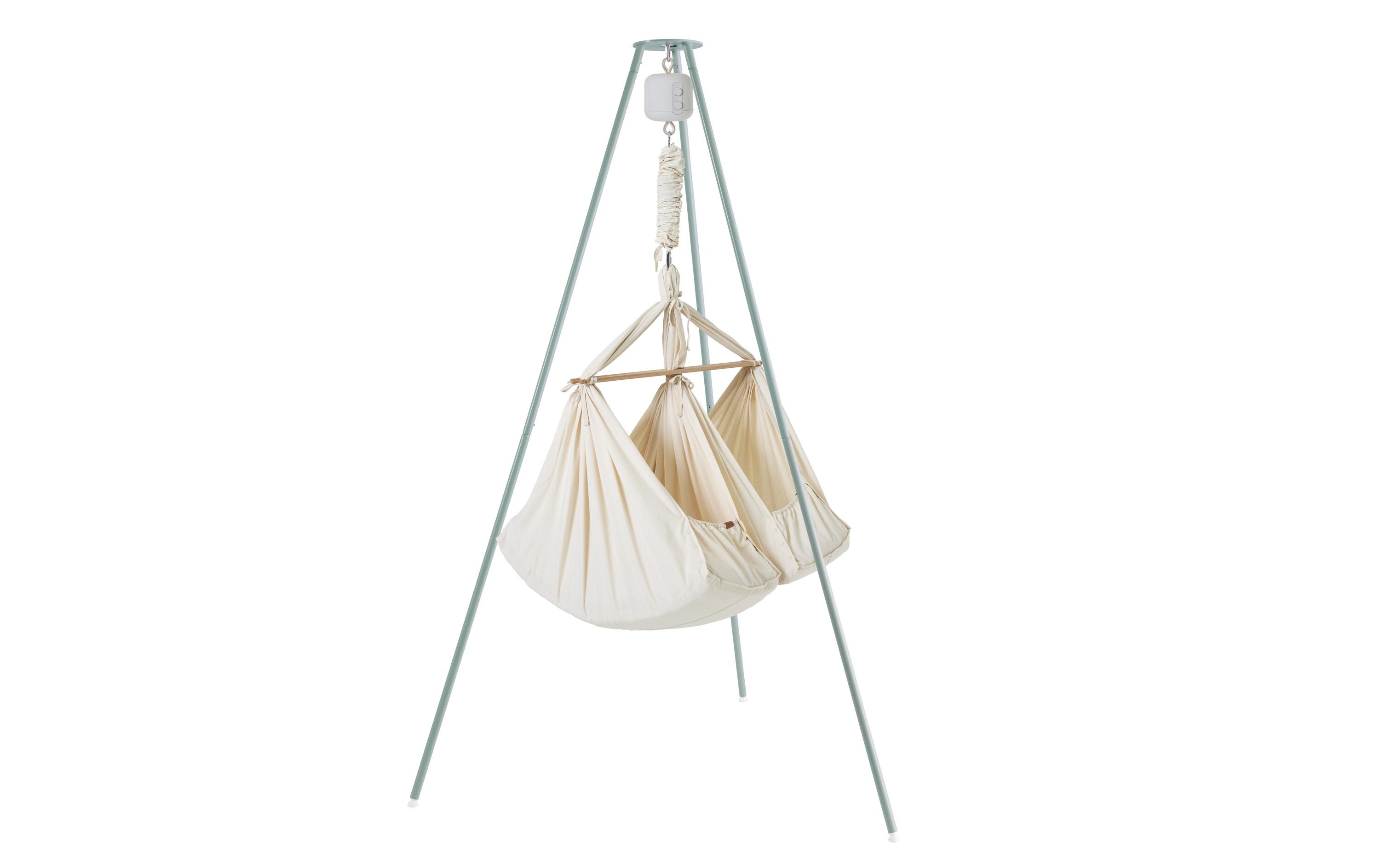 Hängemattengestell Basic Sage Green<br>Wiegenständer im dänischen Design