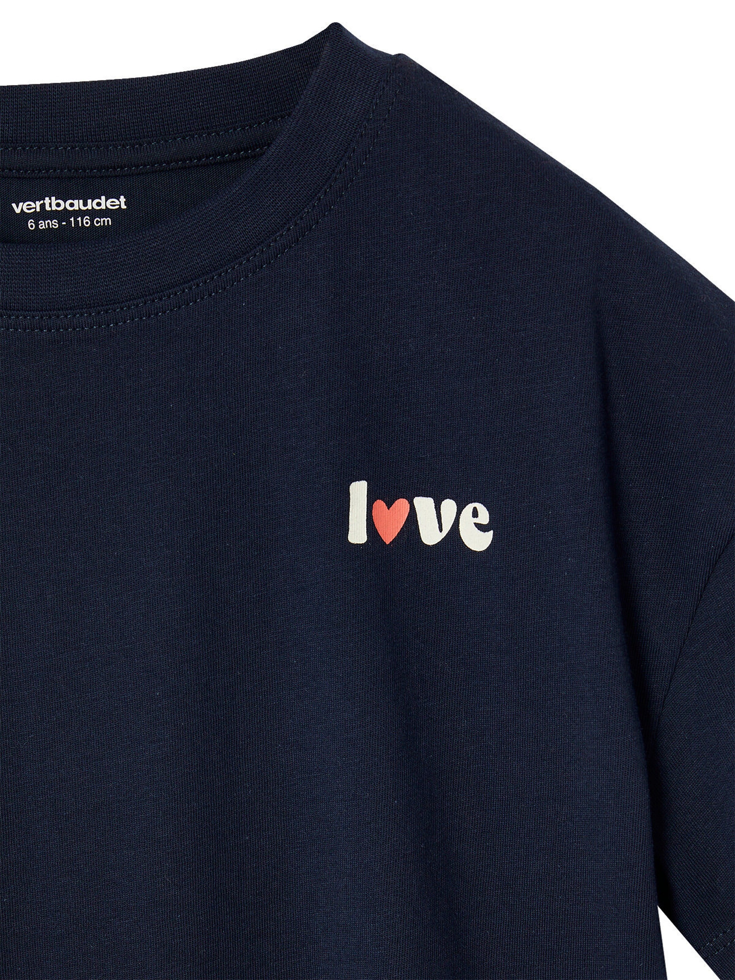 Vertbaudet Mädchen T-Shirt BASIC marine