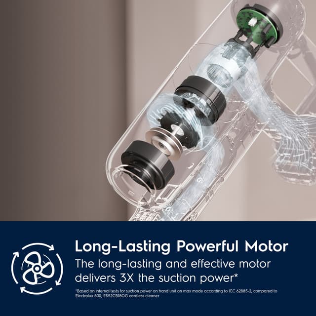 Electrolux 700 ledningsfri støvsuger EP71B14WET (denimblå)