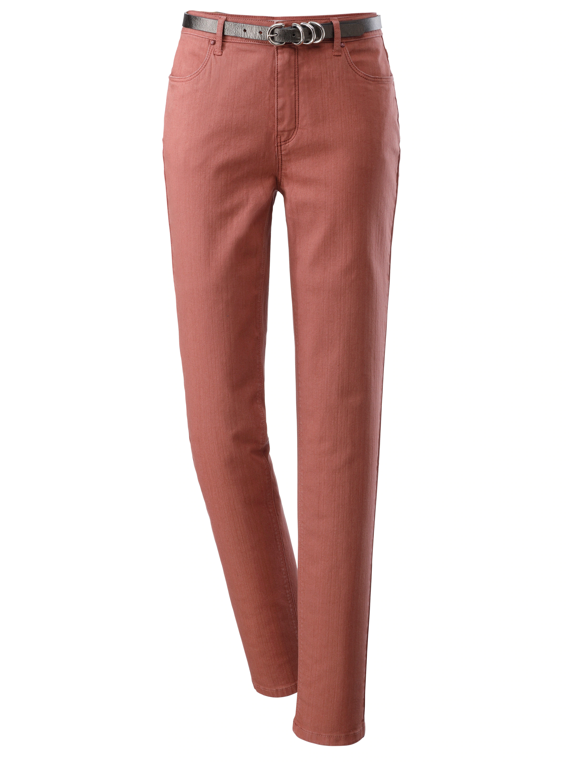 Stretch-Jeans in rost