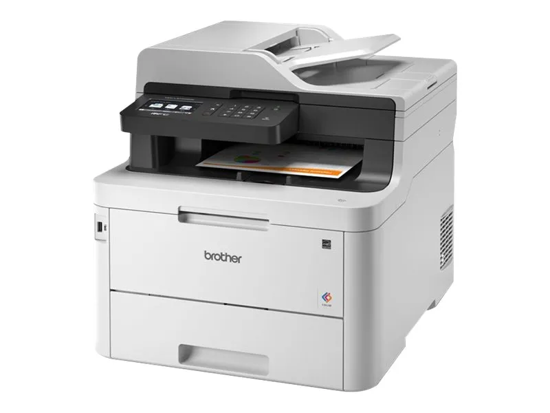 Brother MFC-L3770CDW - Multifunktionsprinter - farve - LED - Legal (216 x 356 mm) (original) - A4/Legal (medie) - op til 24 spm (udskriver) - 280 ark - 33.6 Kbps - USB 2.0, LAN, Wi-Fi(n), USB vært, NFC - med Brother PRINT AirBag til 15.000 sider