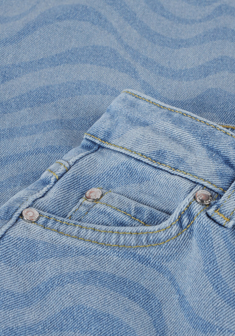 HOUND blauwe hound wide jeans printed denim