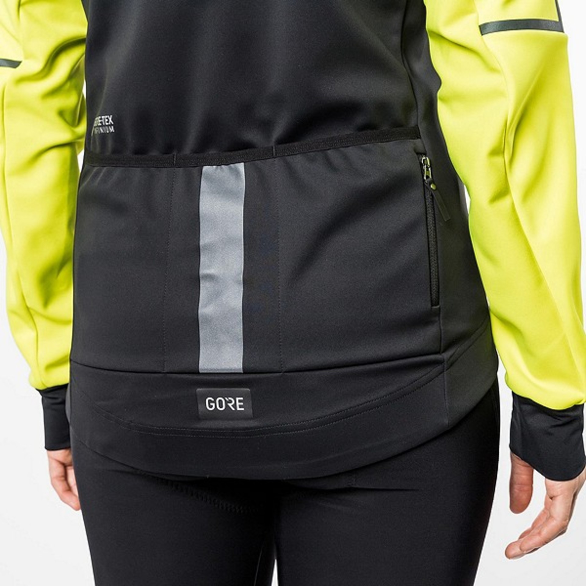 GORE Wear Phantom Fietsjack Zwart/Geel Dames