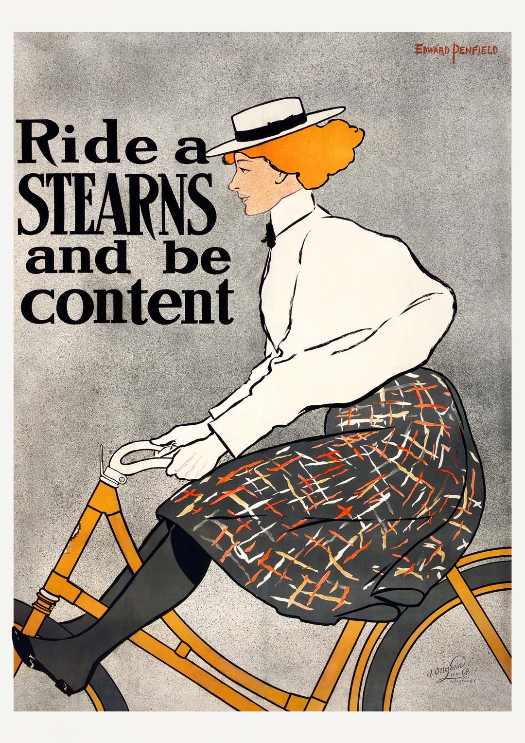 Ride a Stearns and be Content von Edward Penfield
