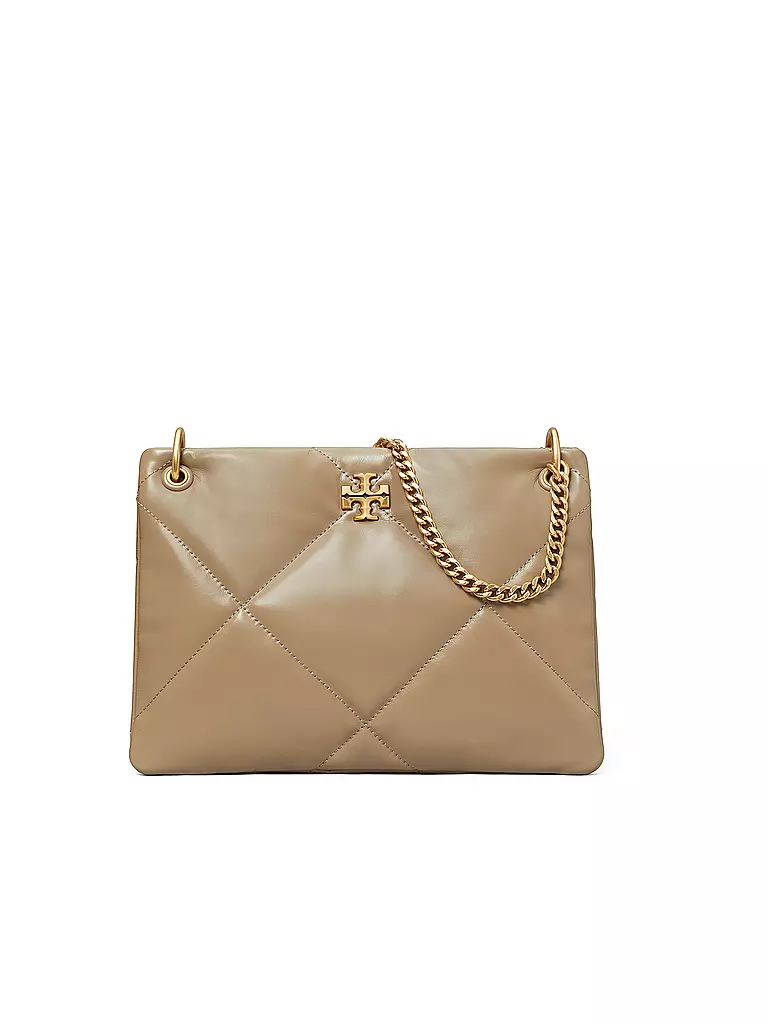 TORY BURCH Ledertasche - Umhängetasche KIRA Small beige