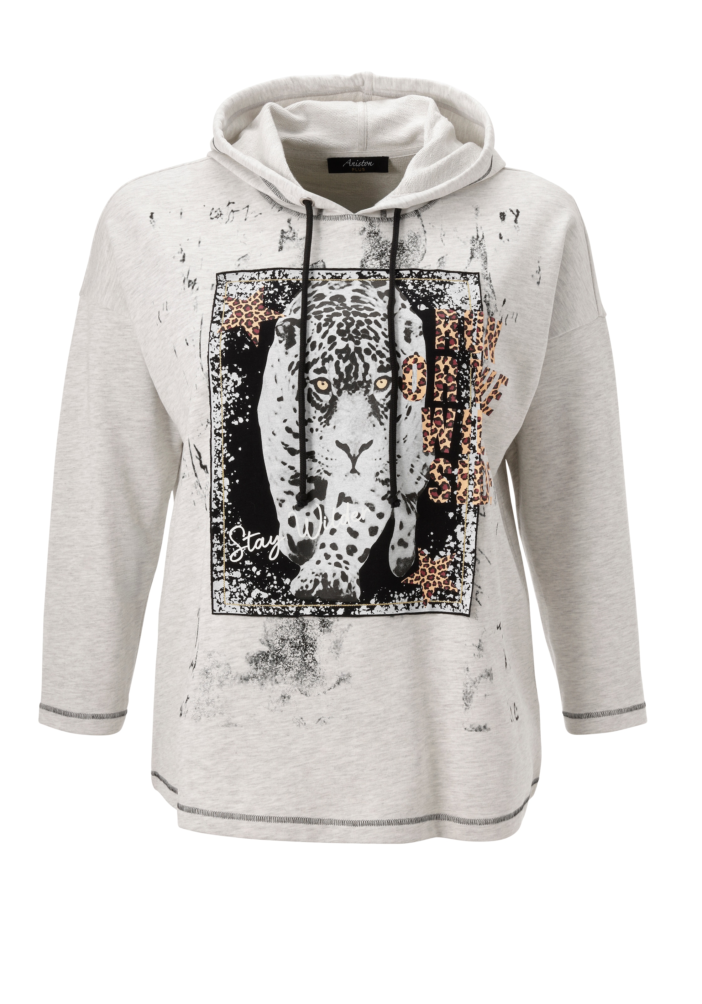 Aniston PLUS Sweatshirt , mit grossem Tigerprint - NEUE KOLLEKTION
