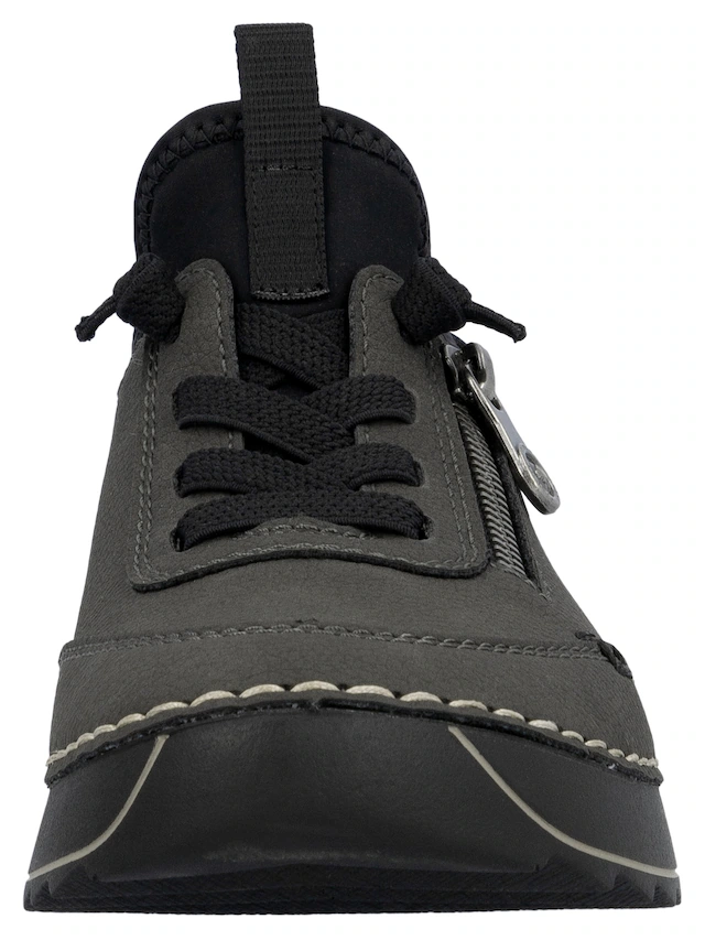 Rieker Sneaker  Schnürschuh, Halbschuh, Slipper mit Kontrastnaht