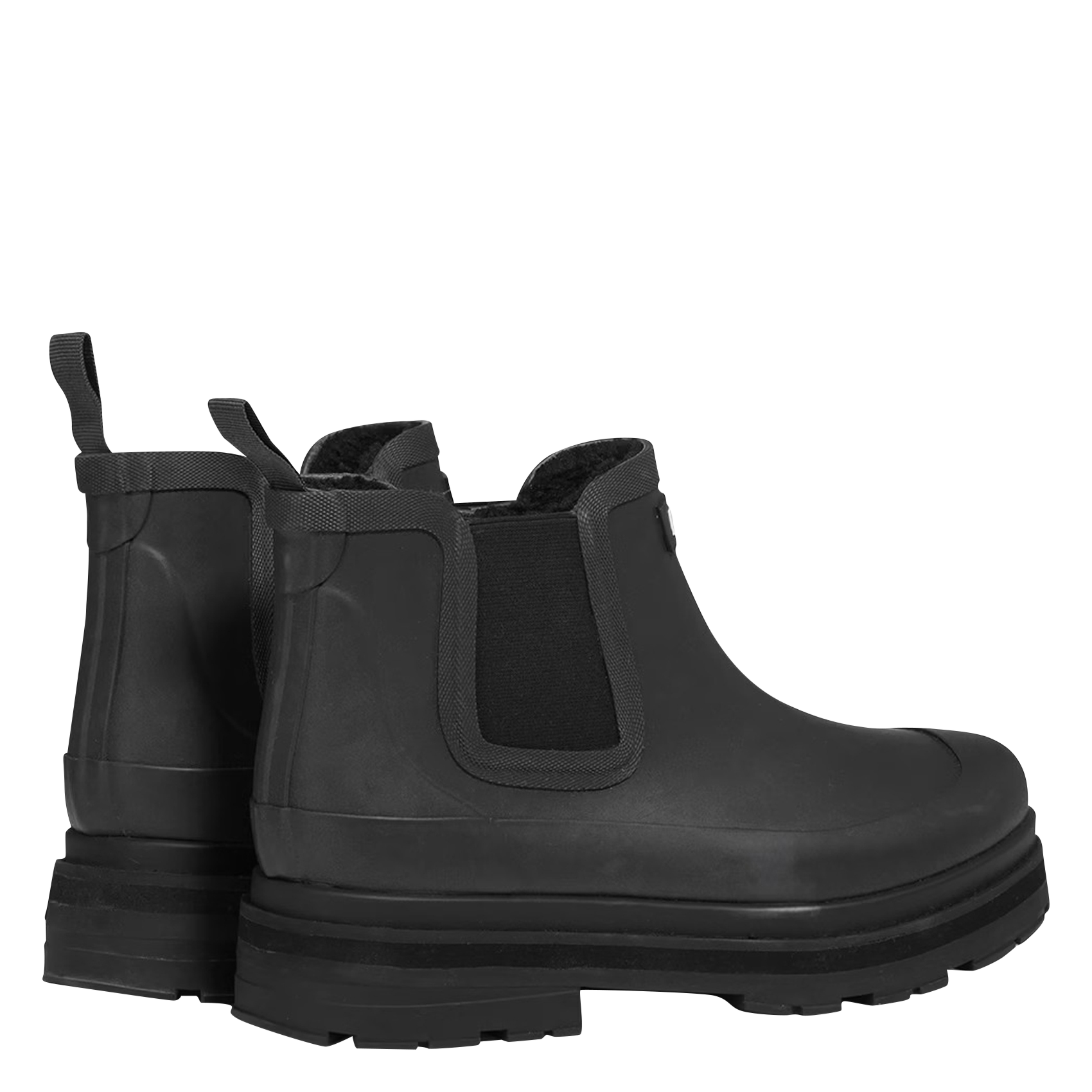 Bottines de pluie doublure en sherpa | Noir