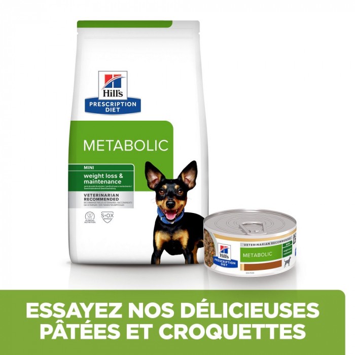 HILL'S Prescription Diet Metabolic en bouchées mijotées au Poulet - Pâtée pour chien