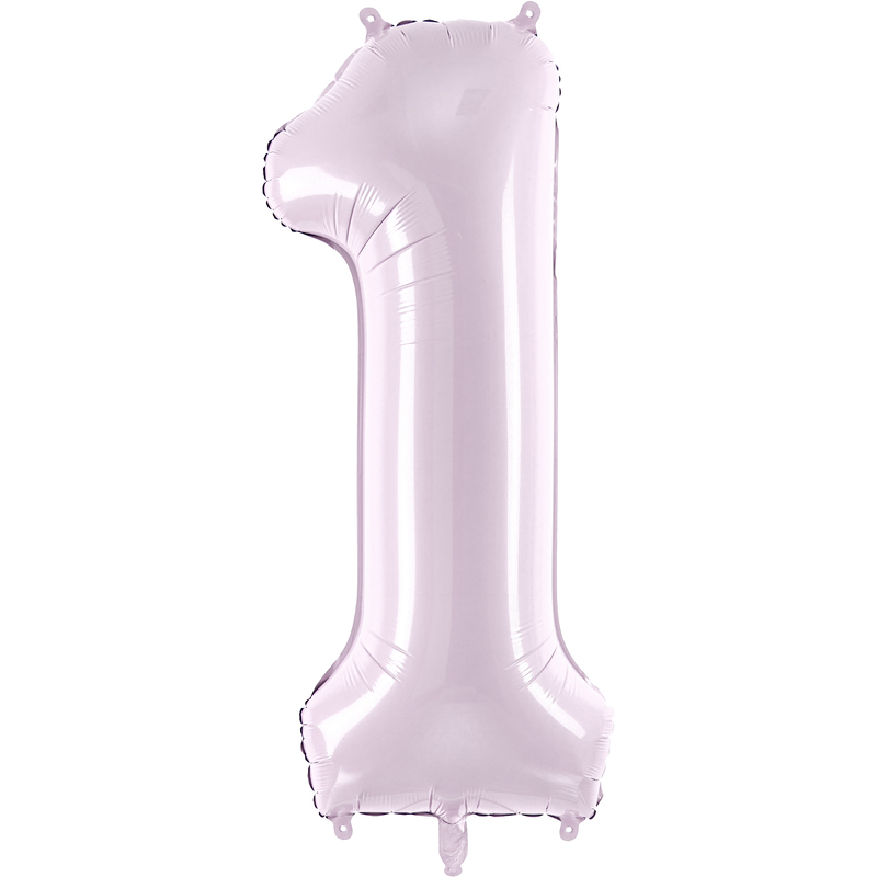 Partydeco Folienballon Zahl 1, lila