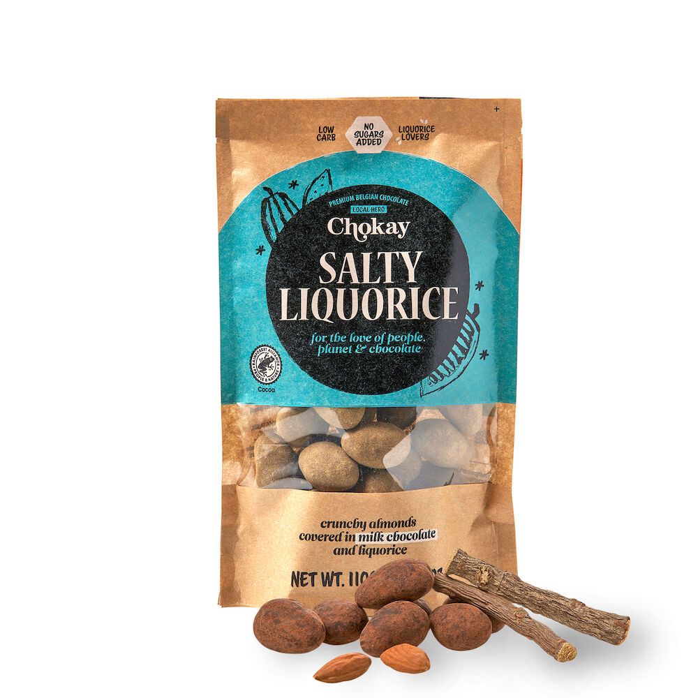 Chokay Premium lakris med knasende mandler og melkesjokolade