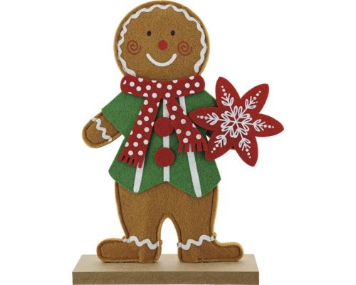 Kerstversiering peperkoekmannetje hout