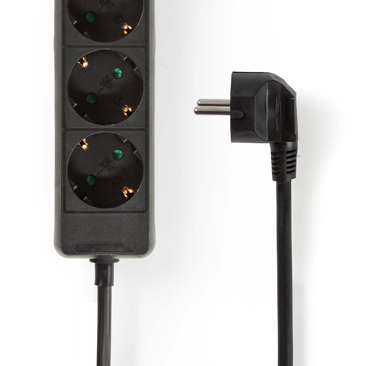 Nedis ESOC350F1BK 3-weg stekkerdoos - 5 meter