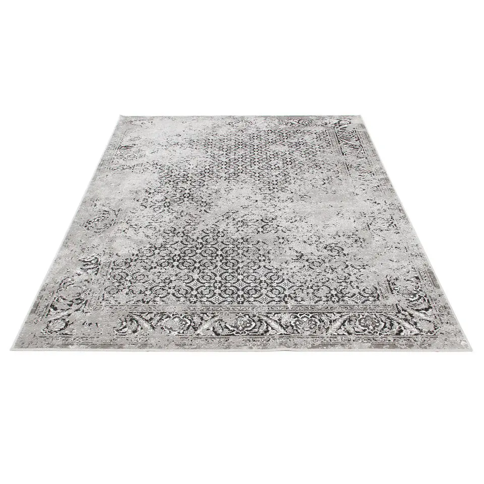 Dutch Lifestyle - Viscose - Vloerkleed - 290x200cm - Grijs
