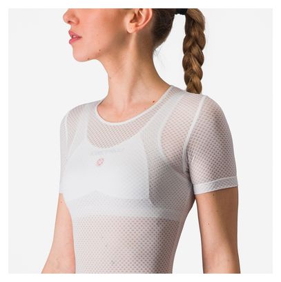Maillot de Corps Manches Courtes Femme Castelli Pro Mesh Blanc