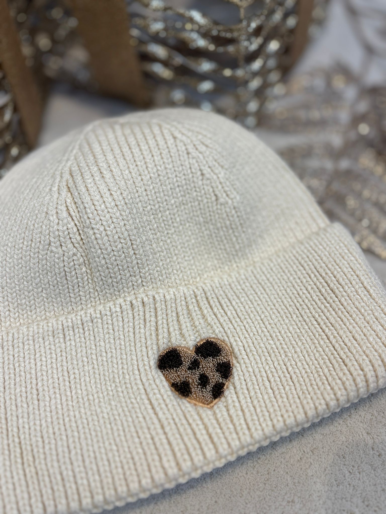 Muts Panter Hartje - Beige