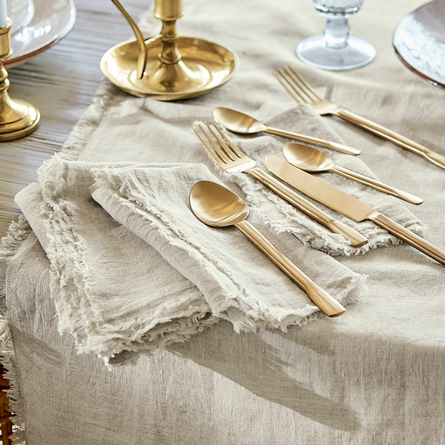 Serviette 4er Set Largo leinen