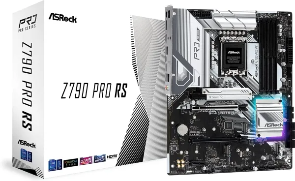 ASRock Z790 PRO RS - Bundkort - LGA1700 sokkel - Z790 chipset - onboard grafik (CPU påkrævet) - HD Audio (8-kanaler)